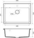 Кухонная мойка GranFest GF-LV-660 (кашемир) icon 3