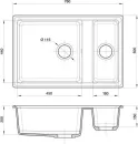Кухонная мойка GranFest GF-LV-760K (белый) icon 3