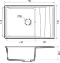 Кухонная мойка GranFest GF-LV-760L (кашемир) icon 3