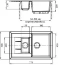 Кухонная мойка GranFest GF-Q775KL (бежевый) фото 2