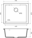 Кухонная мойка GranFest GF-Urban-4555 (серый) icon 3