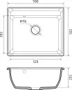 Кухонная мойка GranFest GF-V-580 (терракот) icon 3