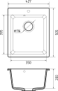Кухонная мойка GranFest Practik 505 (серый) icon 2