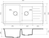 Кухонная мойка GranFest PRACTIK P-980KL (кашемир) icon 3