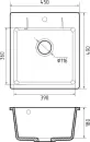 Кухонная мойка GranFest Quarz GF-UR-245 (белый) icon 3