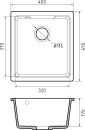 Кухонная мойка GranFest Quarz GF-UR-4540 (белый) icon 3