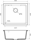 Кухонная мойка GranFest Quarz GF-UR-4550 (серый) icon 3