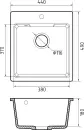 Кухонная мойка GranFest Quarz GF-UR-644 (песочный) icon 3