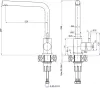 Смеситель GranFest Quarz GF-Z5411 (темно-серый) icon 2