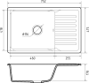 Кухонная мойка GranFest Quarz GF-ZW72 (черный) icon 3