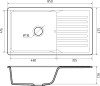 Кухонная мойка GranFest Quarz GF-ZW73 (черный) icon 3
