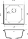 Кухонная мойка GranFest UNIQUE U-500 (графит) фото 3