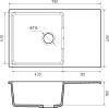 Кухонная мойка GranFest Urban 678L (черный) icon 3