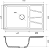 Кухонная мойка GranFest VERTEX V-780L (кашемир) icon 3
