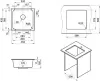 Кухонная мойка Granula 3801 (алюминиум) icon 3
