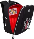 Школьный рюкзак Grizzly RAf-393-10 (черный/красный) фото 4