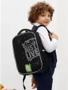 Школьный рюкзак Grizzly RAw-397-10 (черный/салатовый) фото 6