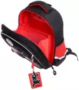 Школьный рюкзак Grizzly RAz-387-4 (черный/красный) фото 4