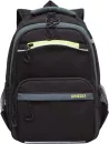 Школьный рюкзак Grizzly RB-254-4 (черный/салатовый) фото 2