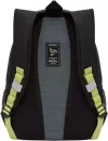Школьный рюкзак Grizzly RB-254-4 (черный/салатовый) фото 3