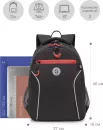 Школьный рюкзак Grizzly RB-259-3 (черный/красный) фото 2