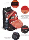 Школьный рюкзак Grizzly RB-259-3 (черный/красный) фото 4