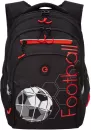 Школьный рюкзак Grizzly RB-350-1 (черный/красный) фото 2
