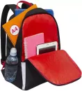 Школьный рюкзак Grizzly RB-351-7 (черный/красный) фото 5