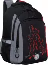Школьный рюкзак Grizzly RB-352-1 (серый/красный) фото 2