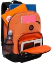 Школьный рюкзак Grizzly RB-355-1 (черный/оранжевый) фото 4