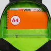 Школьный рюкзак Grizzly RB-355-1 (черный/салатовый) фото 7