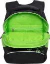 Школьный рюкзак Grizzly RB-450-3f (черный/салатовый) фото 8