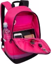 Школьный рюкзак Grizzly RD-345-1 (розовый/черный) фото 6