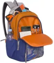 Школьный рюкзак Grizzly RD-754-1 синий/оранжевый фото 2