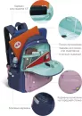 Школьный рюкзак Grizzly RG-262-1 (синий/розовый) фото 4