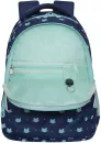 Школьный рюкзак Grizzly RG-360-5 (синий/мятный) фото 10