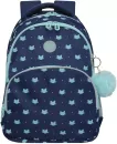 Школьный рюкзак Grizzly RG-360-5 (синий/мятный) фото 2