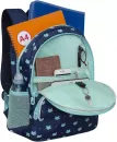 Школьный рюкзак Grizzly RG-360-5 (синий/мятный) фото 4