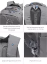 Школьный рюкзак Grizzly RG-366-2 (серый) фото 5