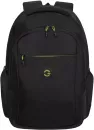 Городской рюкзак Grizzly RQ-310-2 (черный/салатовый) фото 2
