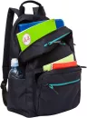 Школьный рюкзак Grizzly RQL-118-31 (черный/бирюзовый) фото 5