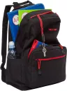Школьный рюкзак Grizzly RQL-118-31 (черный/красный) фото 4