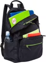 Школьный рюкзак Grizzly RQL-118-31 (черный/салатовый) фото 5
