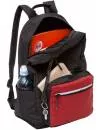 Городской рюкзак Grizzly RQL-218-2 (черный/красный) фото 5