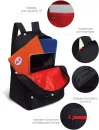 Школьный рюкзак Grizzly RQL-218-9 (черный/красный) фото 5