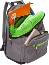 Школьный рюкзак Grizzly RQL-218-9 (серый/салатовый) фото 6