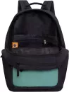 Городской рюкзак Grizzly RQL-318-1 (черный/аквамарин) фото 4