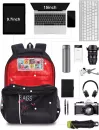Школьный рюкзак Grizzly RU-030-31 (черный/красный) фото 4