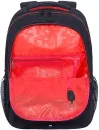 Школьный рюкзак Grizzly RU-132-2 (черный/красный) фото 4