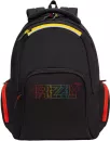 Школьный рюкзак Grizzly RU-233-3 (черный/красный) фото 2